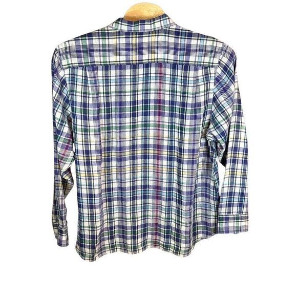 Tommy Bahama XXL Long Sleeve 100% Linen Bright Plaid - Picture 2 of 6